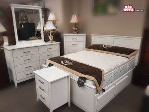 Beautiful white Bedroom Suite at Big Boys Furniture
